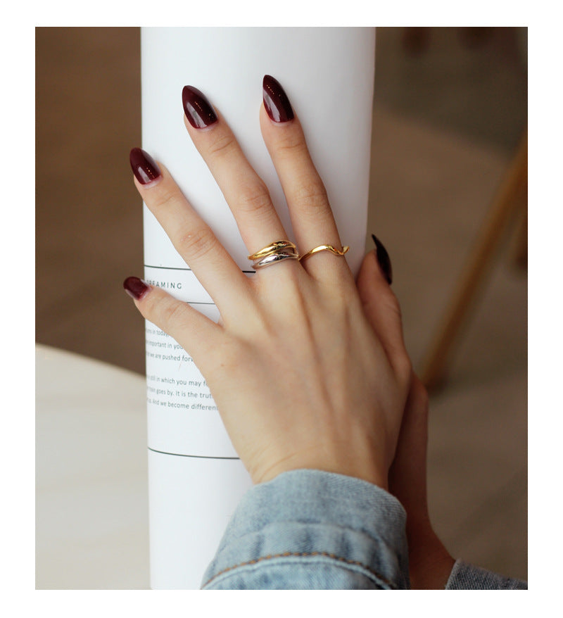 Gold Interlocking Ring