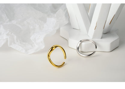 Gold Interlocking Ring