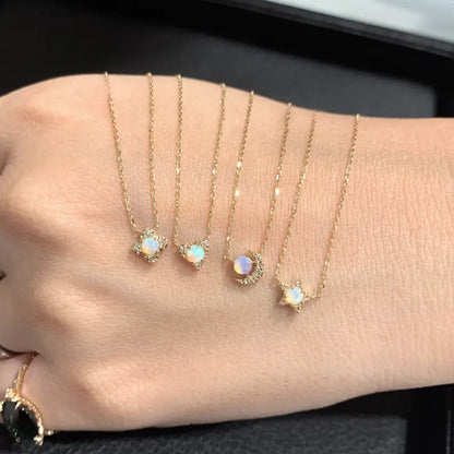 Moon Star Heart Necklace