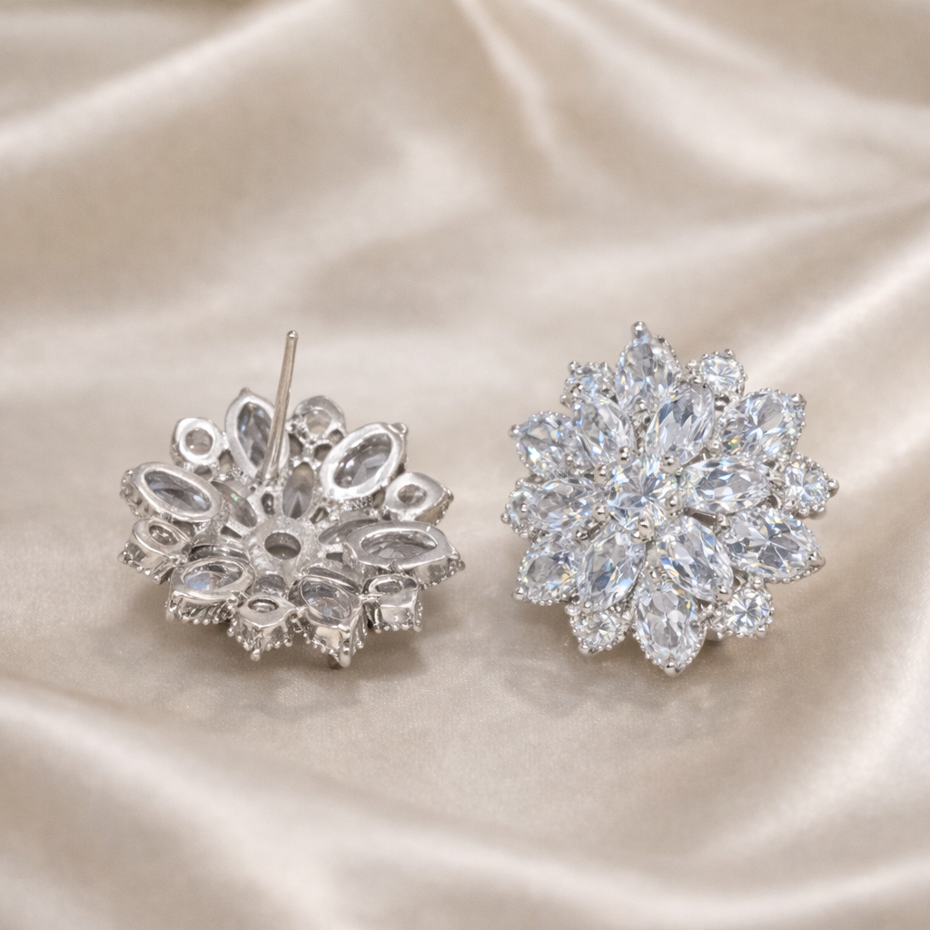 Flower Diamond Earrings