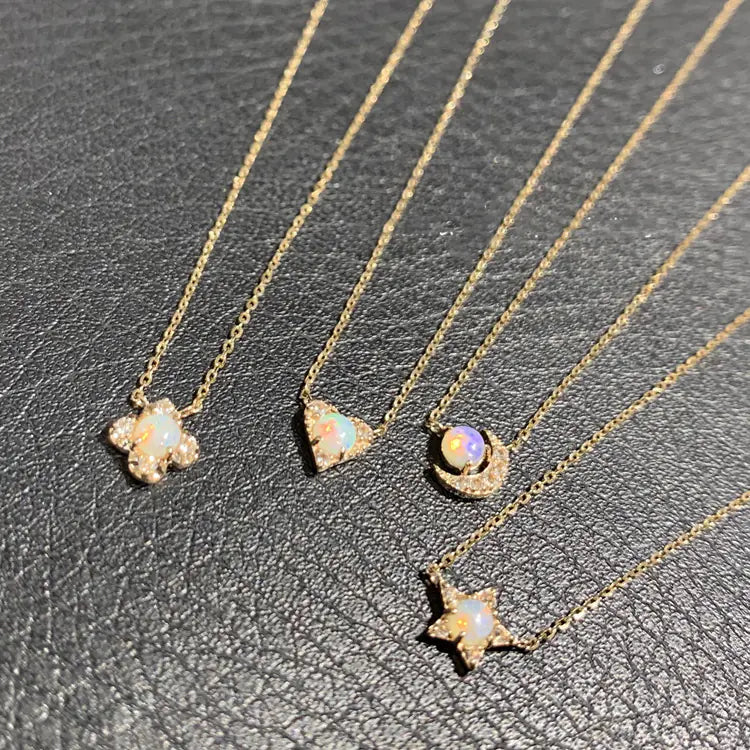 Moon Star Heart Necklace