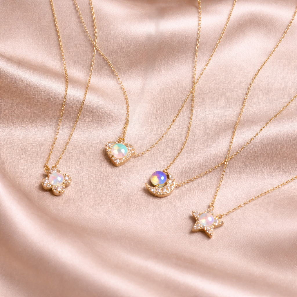 Moon Star Heart Necklace