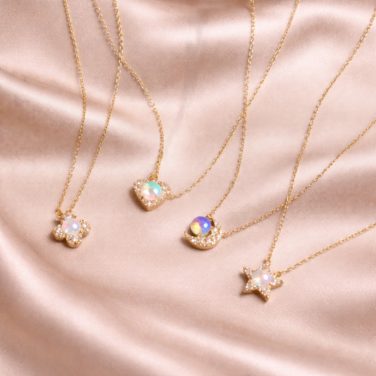 Moon Star Heart Necklace